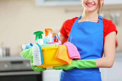 Carpet cleaners in E11 working on a living room carpet