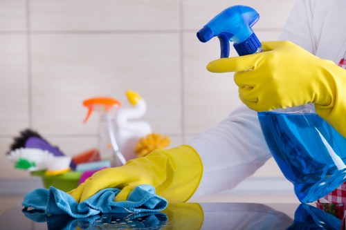 After builders cleaning in E11 for a renovated home interior
