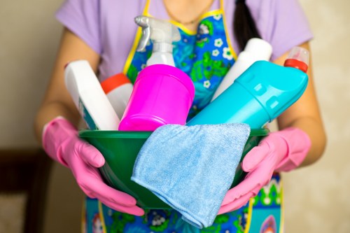 Professional house cleaning in an E11 home with kitchen and living area care