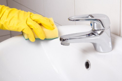 Cleaning dust and residue after building work in an E11 property