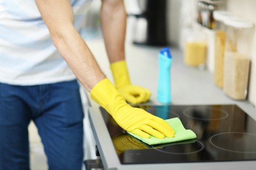 Bathroom pre-occupancy cleaning in an E11 property